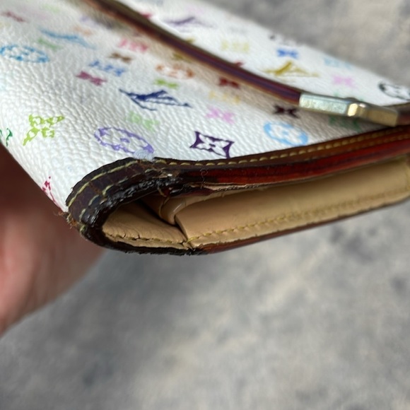 Louis Vuitton Takashi Murakami Multicolor Monogram Long Snap Wallet - Picture 9 of 17